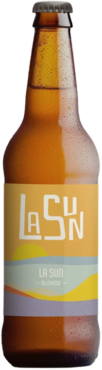 Bouteille de bière LASUN – La Sun, bière blonde artisanale brassée à Montauban